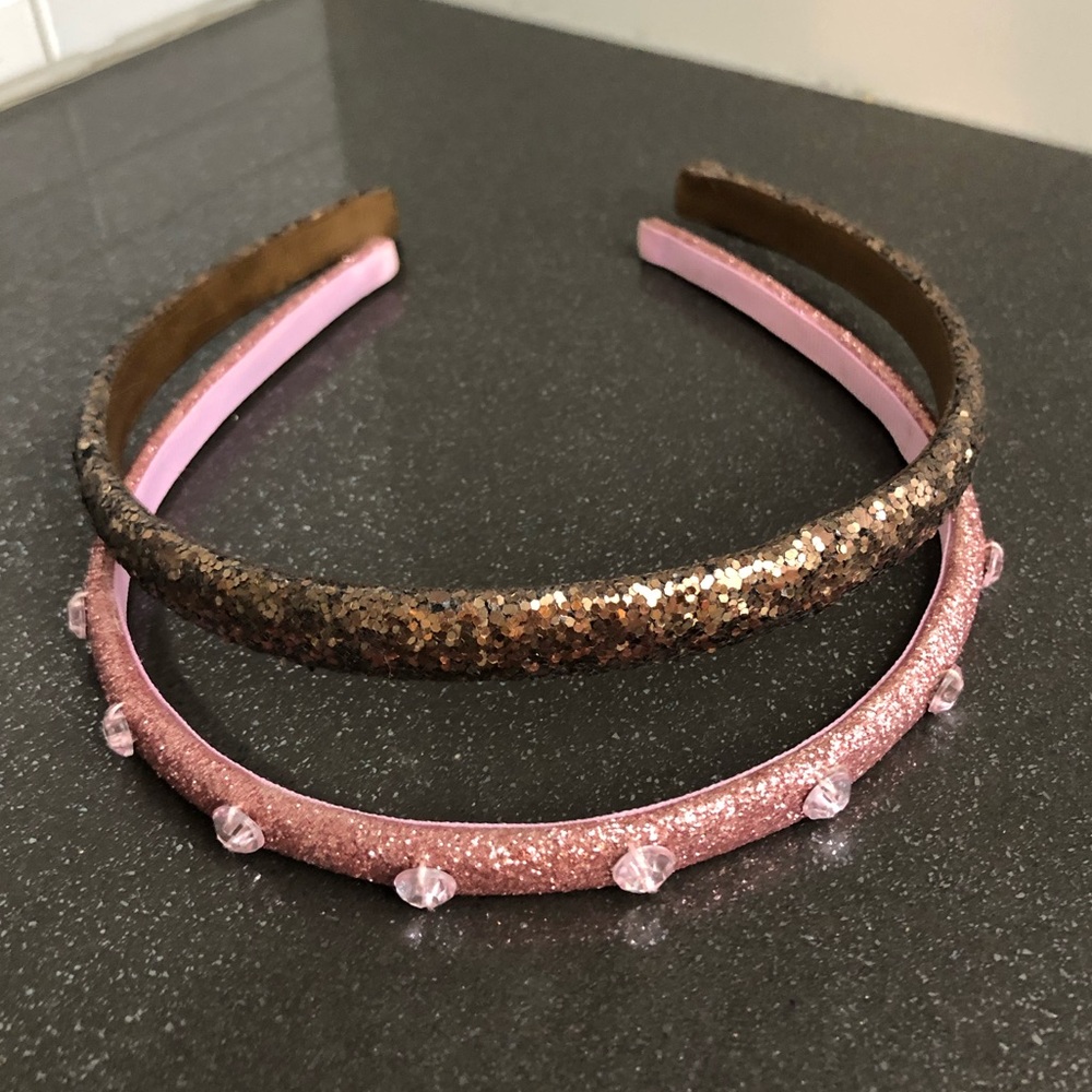 Girl’s sparkle headband pair
